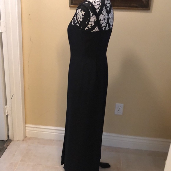 J.R. NITES 2-Pc Beaded Bolero Jacket & Sleeveless side slit statuesque gown - Picture 7 of 15